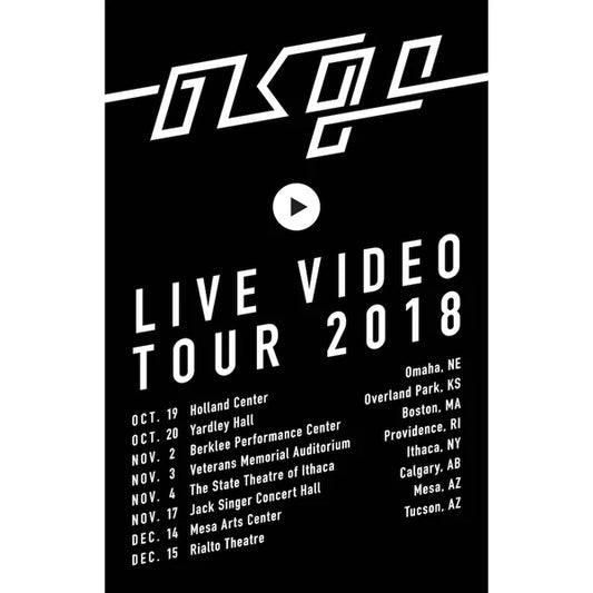 Limited Edition 2018 Live Video Tour Poster