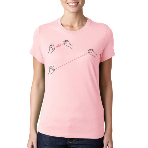 Red String Ladies Tee (Pink)