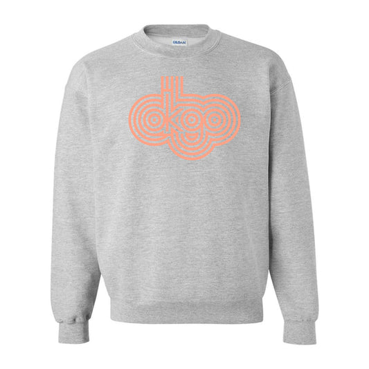 Grey and Peach Logo Sweatshirt