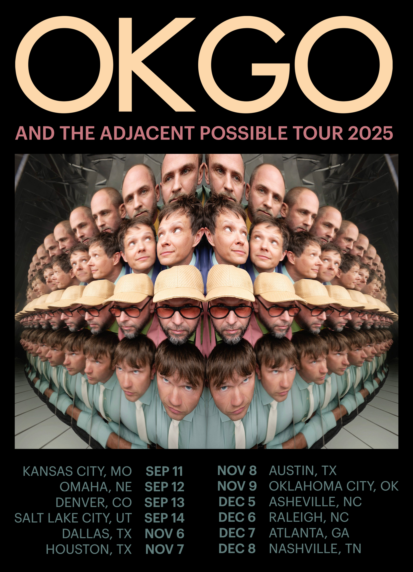 And The Adjacent Possible Tour Poster Winter 2025