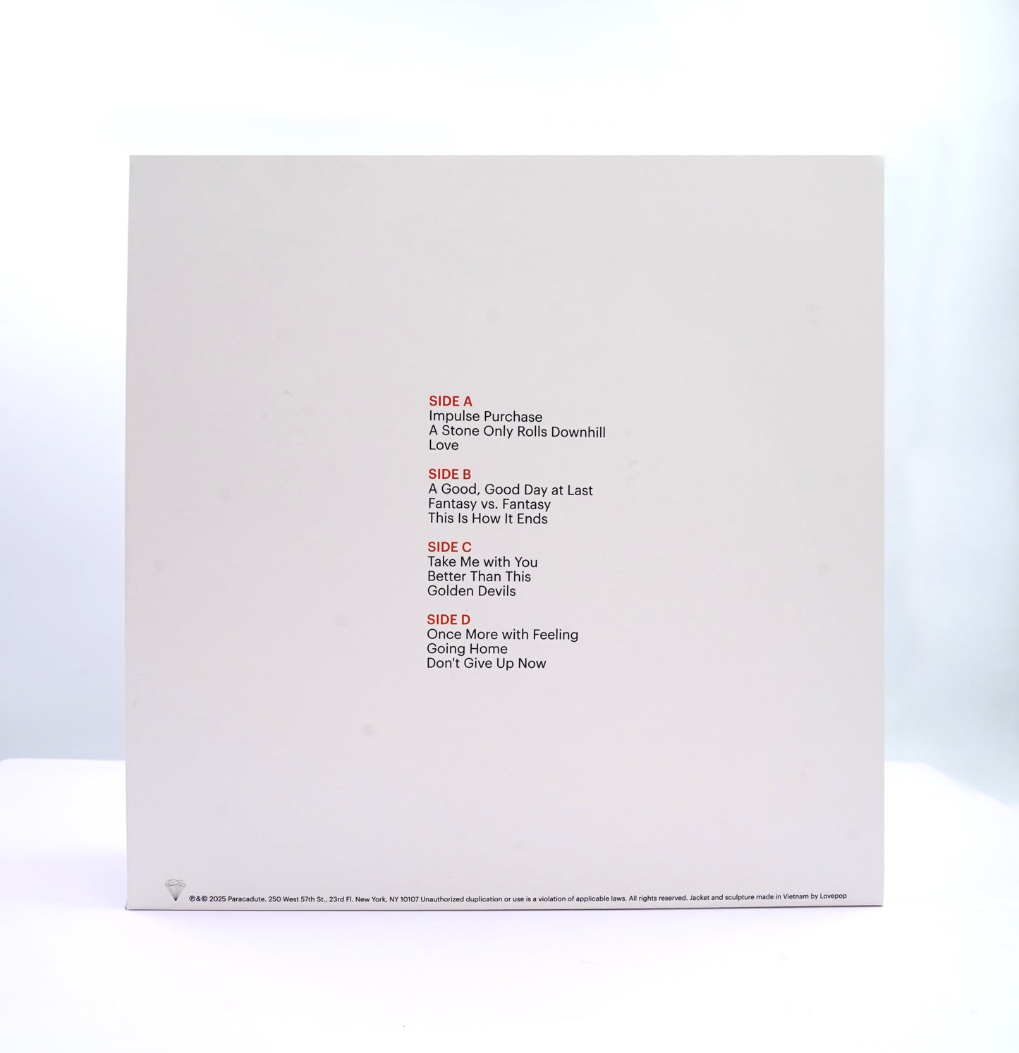 And the Adjacent Possible White Half And Half Vinyl