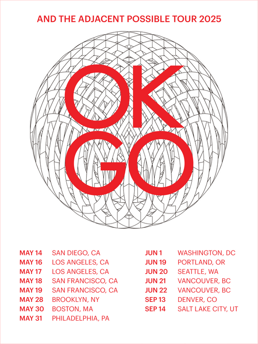 And The Adjacent Possible Tour Poster Spring 2025